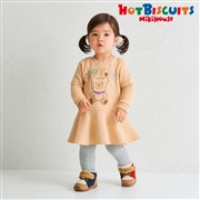 再値下!!【SALE】[ベビー] ワンピース ベージュ　[ミキハウス　ホットビスケッツ]