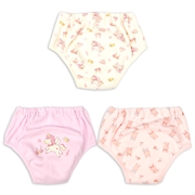 ３層トレーニングパンツ３枚組　ユニコーン　パープル