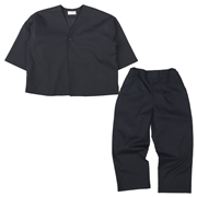 再値下!!【SALE】[キッズ]ノーカラージャケットパンツセットアップ　ネイビー