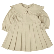 【SALE】[ベビー]ワンピース　大襟　ベージュ
