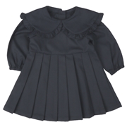 【SALE】[ベビー]ワンピース　大襟　ネイビー