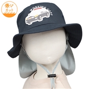再値下!!【SALE】[48・50cm]サファリハット　ラバーワッペン　ネイビー