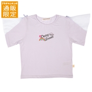 【SALE】【通販限定】[ジュニア]袖チュール半袖Ｔシャツ　ＤＡＩＳＹ　ＬＯＶＥＲＳ(デイジーラバーズ）　パープル