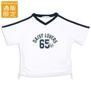 【SALE】【通販限定】[ジュニア]Ｖネックナンバリング半袖Ｔシャツ　ＤＡＩＳＹ　ＬＯＶＥＲＳ(デイジーラバーズ）　オフホワイト