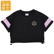 【SALE】【通販限定】[ジュニア]前後プリント半袖Ｔシャツ　スマイリーワールド　ブラック