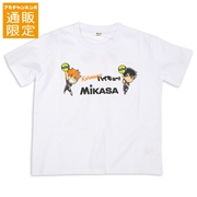 【SALE】【通販限定】[ジュニア]デフォルメ柄半袖Ｔシャツ　ＭＩＫＡＳＡ×ハイキュー!!　オフホワイト