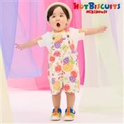 【SALE】[キッズ] オーバーオール アイボリー　[ミキハウス　ホットビスケッツ]