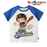 【SALE】[かぞくおそろい] [ベビー] Ｔシャツ ブルー　[ミキハウス　ホットビスケッツ]