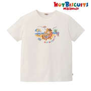 【SALE】[かぞくおそろい] Ｔシャツ（大人用） ブルー　[ミキハウス　ホットビスケッツ]