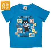 【SALE】【通販限定】[ベビー]半袖Ｔシャツ　アンパンマン　集合柄　ブルー
