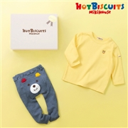 [ギフト] Tシャツ＆スパッツセット【BOX付き】  コーン　[ミキハウス　ホットビスケッツ]