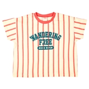 【SALE】[キッズ]ストライプＴシャツＰＣＨＹ×mahochan オレンジ