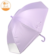 [45cm]フチまる傘晴雨兼用　ユニコーン　パープル