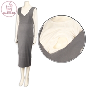 再値下!!【SALE】[授乳口付き]ウォッシャブルニットジャンスカアンサンブル　グレー