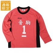 再値下!!【SALE】【通販限定】[ジュニア]長袖Ｔシャツ　ＭＩＫＡＳＡ×ハイキュー　レッド