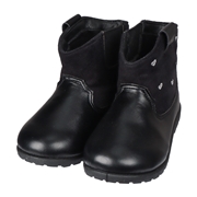 再値下!!【SALE】[14.0～17.0cm]ハート刺繍ブーツ ブラック