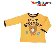 [キッズ] Ｔシャツ イエロー　[ミキハウス　ホットビスケッツ]