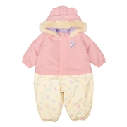 【SALE】[ベビー]２５防寒オックスユニコーン柄ダルマコンビ　ピーチ