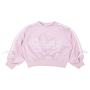 再値下!!【SALE】[キッズ]REMELY袖ライン短丈トレーナー ピンク