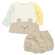 再値下!!【SALE】[ベビー]トレーナーセットアップ くま