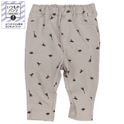 【SALE】[ベビー]いつものパンツ　７分丈　ニットツイル　柄　グレー