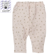 【SALE】[ベビー]いつものパンツ　７分丈　ニットツイル　柄　ピンク