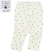【SALE】[キッズ]いつものパンツ　７分丈　ニットツイル　柄　アイボリー