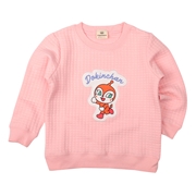 【SALE】[ベビー]ニットキルトスウェットシャツ　アンパンマン ピンク