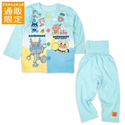 【通販限定】[ベビー]お着替え応援パジャマ　アンパンマン　サックス