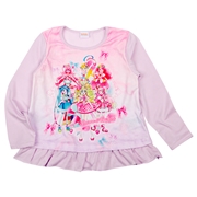再値下!!【SALE】[キッズ]長袖Ｔシャツ　キミとアイドルプリキュア♪　パープル