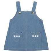 【SALE】[ベビー]ジャンパースカート ポケット刺しゅう　ネイビー