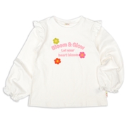 再値下!!【SALE】[キッズ]INFILM　長袖Tシャツ　かぎ針　オフホワイト