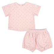 【SALE】[乳児]セットアップ　パイル　ピンク