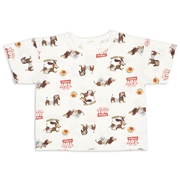 再値下!!【SALE】[キッズ]半袖Ｔシャツ　総柄　ディズニー　オフホワイト