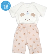 【SALE】[ベビー]はじめての　半袖パジャマ　ロンパース　くま