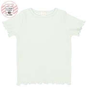 [ベビー]いつものＴシャツ　半袖　テレコ素材　グリーン