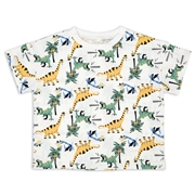 【SALE】[キッズ]半袖　Ｔシャツ　総柄　グリーン