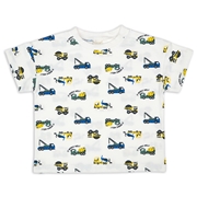 【SALE】[キッズ]半袖　Ｔシャツ　総柄　ブルー