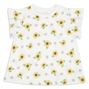 【SALE】[キッズ]半袖　Ｔシャツ　総柄　イエロー