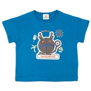 [ベビー]サガラ刺繍Ｔシャツ　アンパンマン　ブルー