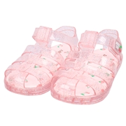 【SALE】[14.0~17.0cm]クリアサンダル　ピンク