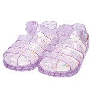 【SALE】[14.0~17.0cm]クリアサンダル　パープル