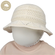 【SALE】[44~48cm]丸天ハット　柄編みサーモ　アイボリー