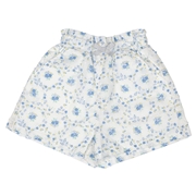 【SALE】[キッズ]ショートパンツ　花柄 ブルー