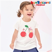 [ベビー] Ｔシャツ ホワイト[ミキハウス　ホットビスケッツ]