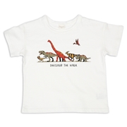 【SALE】[キッズ]半袖Tシャツ　パネル　オフホワイト