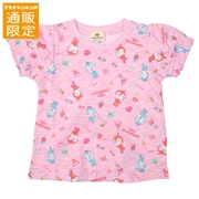 【通販限定】[ベビー]レトロ総柄Ｔシャツ　アンパンマン　ローズ