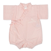 【SALE】[ベビー]甚平ロンパス レース ピンク