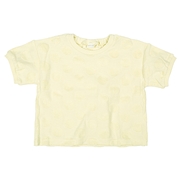【SALE】[ベビー]半袖Ｔシャツ　パイルジャガード　クリーム