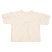 再値下!!【SALE】[キッズ]半袖Ｔシャツ　パイルジャガード　ピンク